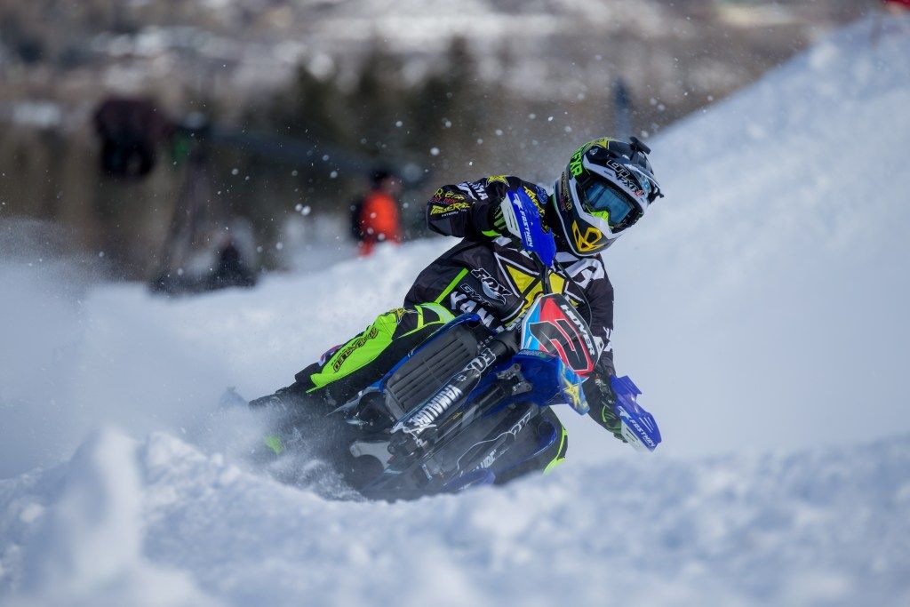 Aspen, CO - January 26, 2018 - Buttermilk Mountain: Brock Hoyer competing in Snow BikeCross during X Games Aspen 2018
(Photo by Matt Morning / ESPN Images)